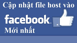 Cập nhật file host vào Facebook mới nhất