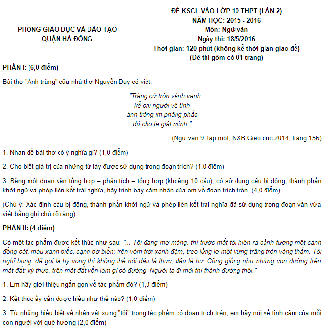 tong hop de thi tuyen sinh vao lop 10 mon van 3