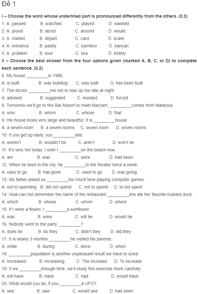 10-de-thi-tuyen-sinh-lop-10-mon-anh